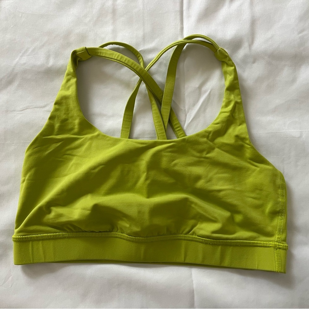 Lululemon Energy Sports Bra Green - Picture 2 of 2